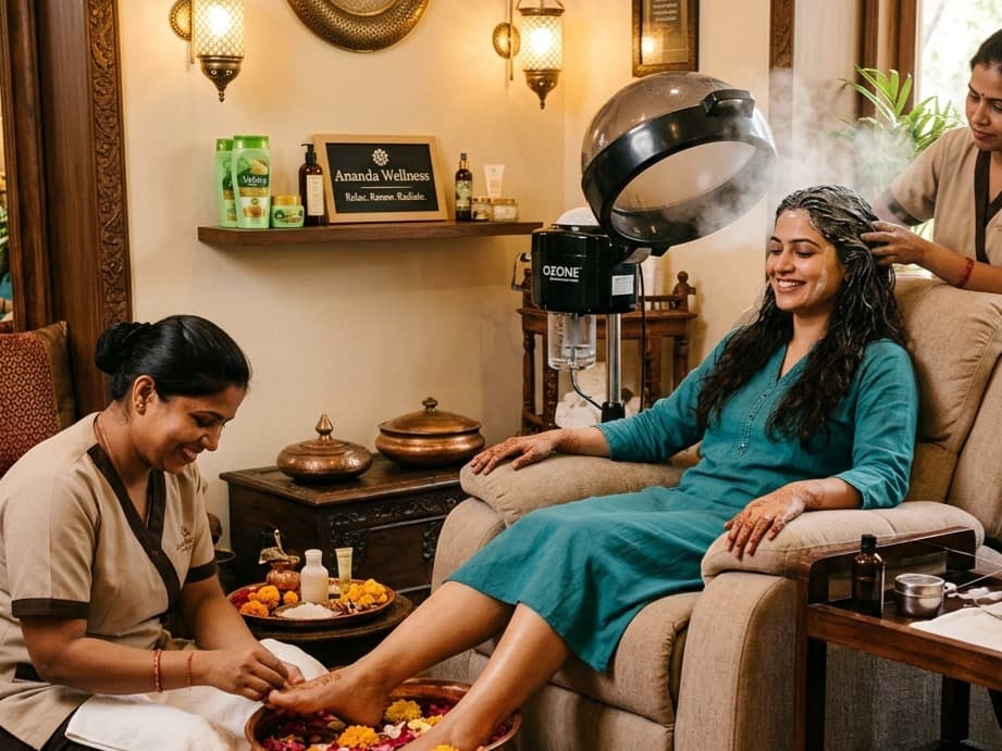 Hair Spa, Pedicure & Threading Combo | Complete Beauty Care